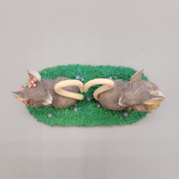 Charming Tails Love Mice Figurine Early Issue Retired 89/314 HTF RARE - Picture 2 of 6